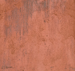 Fototapeta premium texture old metal surface painted, orange paint with rust