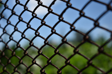 Fototapeta premium rusty wire mesh
