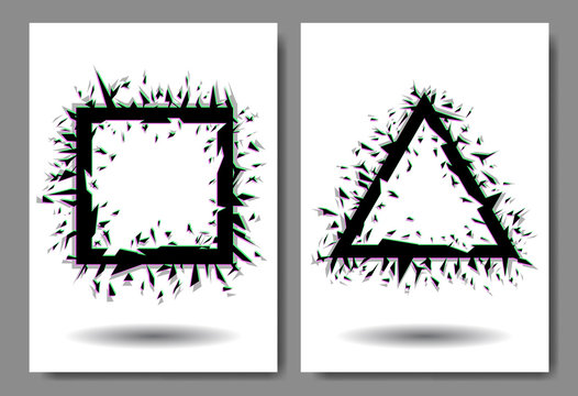 Glitch, splinters effect