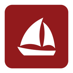 Sailboat icon simple