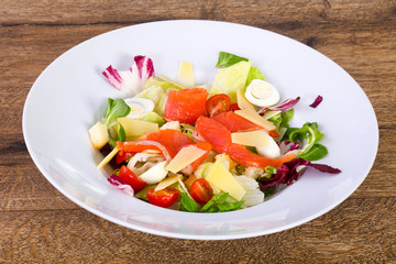 Caesar with salmon
