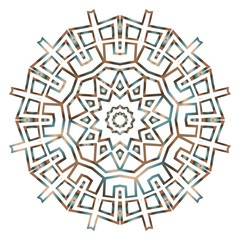 decorative ethnic ornament. Seamless vector illustration. Floral style. for printing on fabric, paper for scrapbooking, wallpaper, cover, page fantastic mandala book.