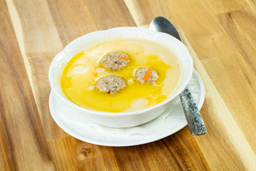 Soup with meat balls