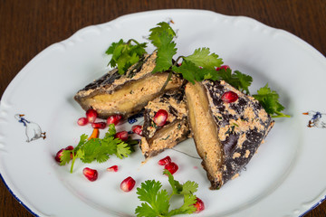 Stuffed eggplant with herbs