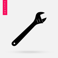 Wrench icon, vector