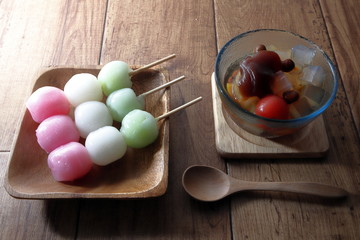japanese sweets dango anmitsu