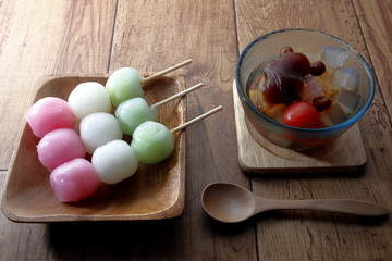 japanese sweets dango anmitsu