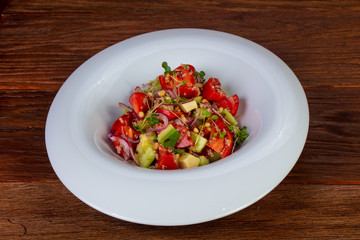 Salad with Kinoa and vegetables