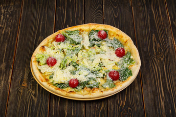 Pizza Caesar with chicken