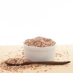 Rice Berry in white bowl.