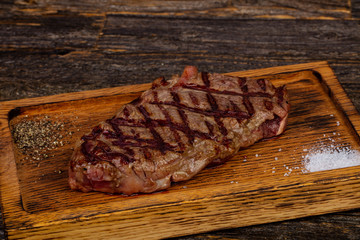 Grilled strip loin steak