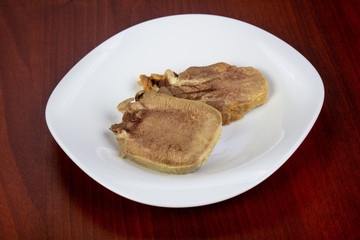 Boiled pork tongue