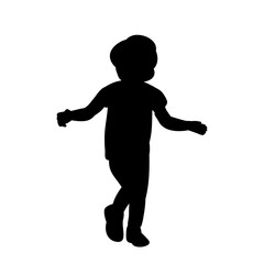 silhouette of a child