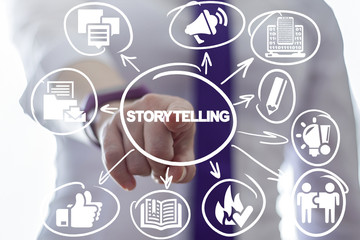 Storytelling. Story Telling Business concept. - obrazy, fototapety, plakaty