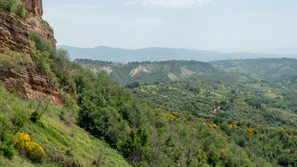 Fototapeta na wymiar green hills of Lazio, Italy