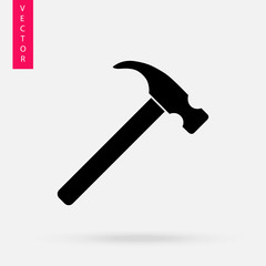 Hammer icon, vector