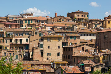 Fototapeta na wymiar View of cityscape of Siena, Italy.