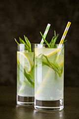 Tarragon lemonade drink