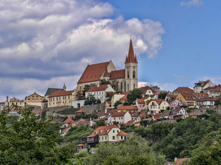 View of Znojmo, from the river Dyje, Czech Republic
