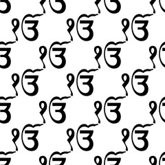 Ek Onkar Icon, The Holy Motif Icon Seamless Pattern