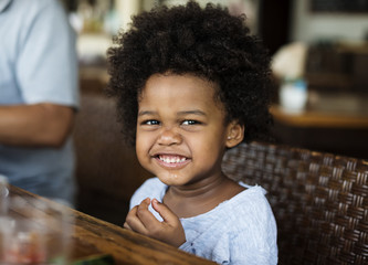 Cute little African boy at a resort © Rawpixel.com