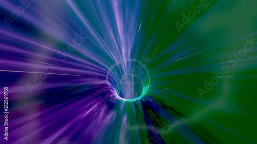 "High Speed Flight Through a Green Wormhole in Outer Space - science fiction video" Stock footage and royalty-free videos on Fotolia.com - Vid 212569765