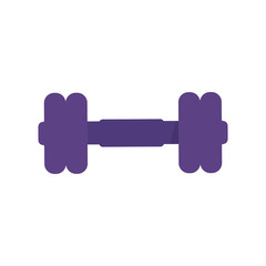 Purple dumbbell illustration