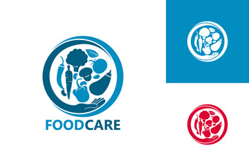 Food Care Logo Template Design Vector, Emblem, Design Concept, Creative Symbol, Icon