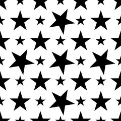 Star Shape Icon Seamless Pattern