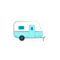 Camper trailer icon
