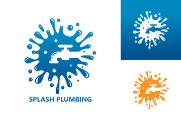 Splash Plumbing Logo Template Design Vector, Emblem, Design Concept, Creative Symbol, Icon