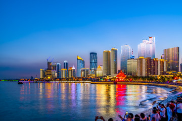 The beautiful city architectural landscape of Qingdao