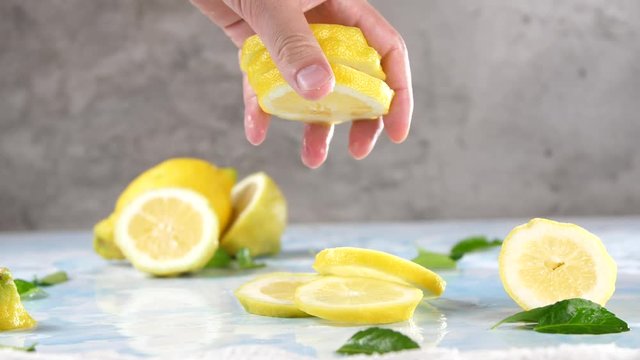 Frische Bio Zitronen