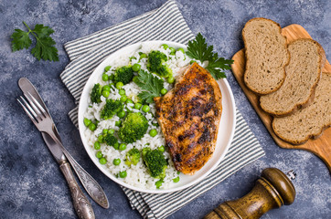 Fried chicken breast