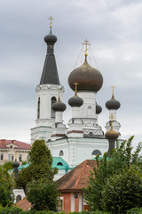 Fragment of the Cathedral of the Three Saints in Mogilev. Belarus
