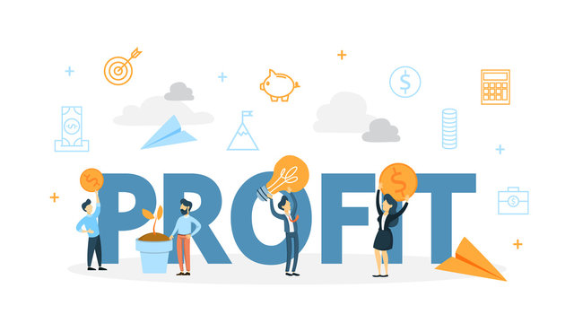 Profit concept illustration
