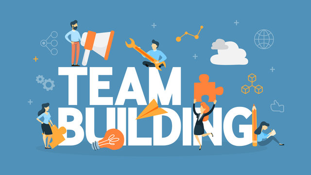 Team building concept illustration