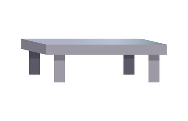 Rectangular Coffee Table, Vector Illustration