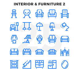 Dashed Outline Icons Pack for UI. Pixel perfect thin line vector icon set for web design and website application.