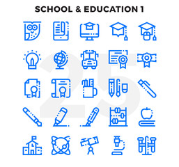 Dashed Outline Icons Pack for UI. Pixel perfect thin line vector icon set for web design and website application.