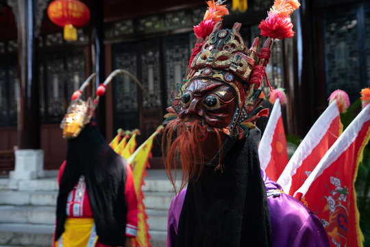 Miao women performing traditional dance
