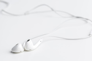 concept of digital music Headphones isolated