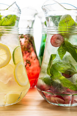 summer lemonade with fruits