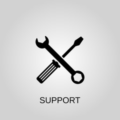 Support icon. Support symbol. Flat design. Stock - Vector illustration