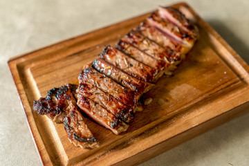 australia wagyu beef medium rare steak
