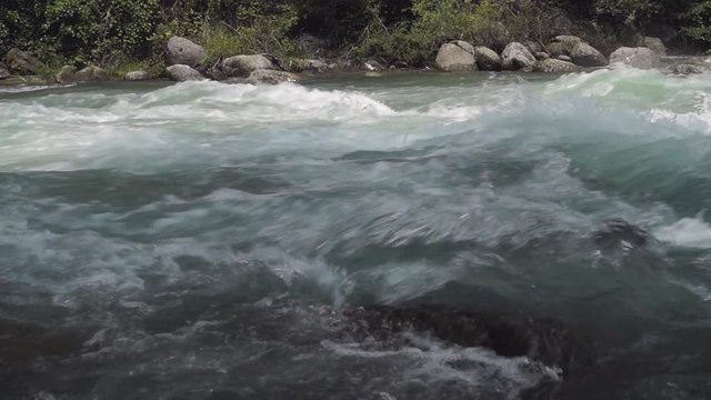 Meran, South Tirol, Italy: canoeists training and preparing for the 63th International Canoe Slalom