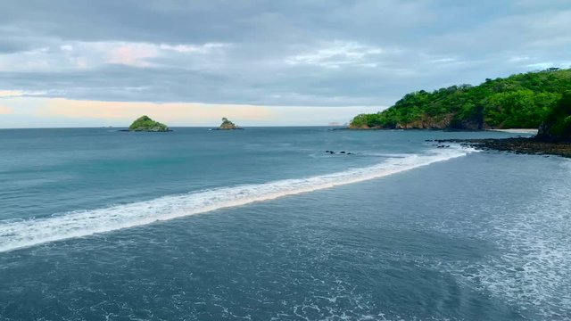 Aerial shot of Danta&rsquo;s Beach in Guanacaste Costa Rica