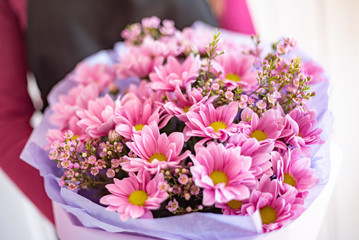 nice bouquet in the hands