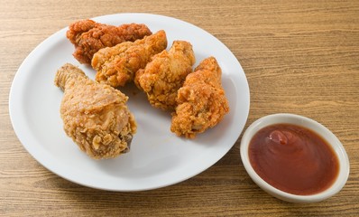 Delocious Deep Fried Chicken Wings with Sauce