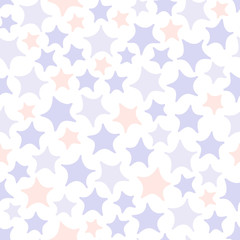 Cute stars seamless pattern. 